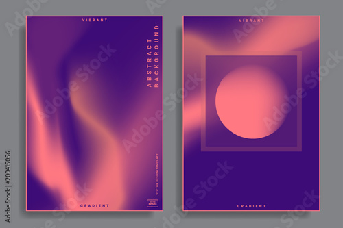 design templates with vibrant gradient shapes