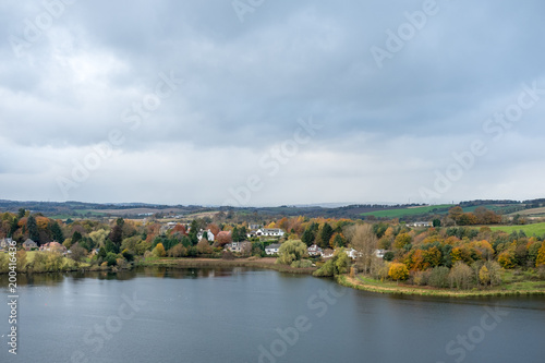 View of Linlithgow Loch, which located next to Linlithgow Palace, Scotland