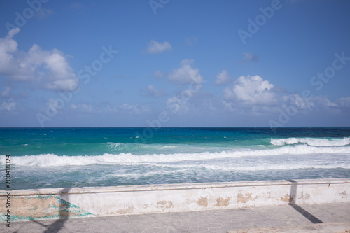 Caribbean Island blue turquoise ocean water utopia paradise vacation travel mexico isla mujeres