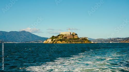 Alcatraz Island, an historic prison in San Francisco Bay Area