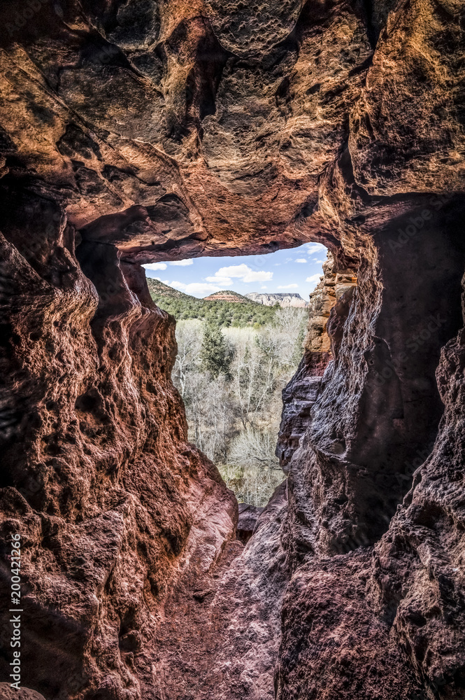 Rocky Window - Wind Caves near Sedona, Arizona