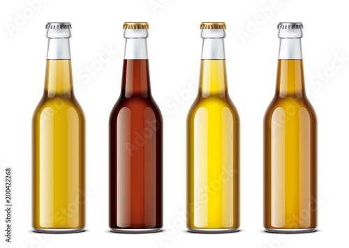 Bottles mockup for beverages