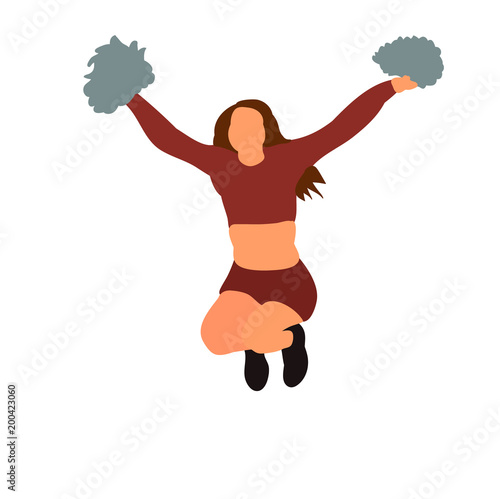girl jumping cheerleader, sports, cheerleading