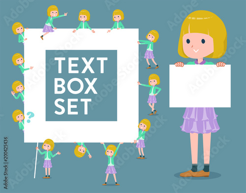 flat type blond hair girl white_text box