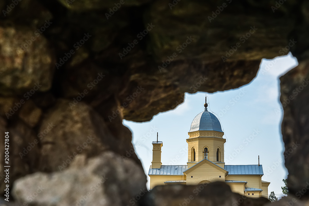 Naklejka premium Church entrance, St. Dimitrije, Zemun, Belgrade