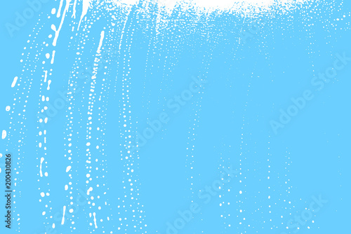 Natural soap texture. Actual light blue foam trace background. Artistic alive soap suds. Cleanliness, cleanness, purity concept. Vector illustration.