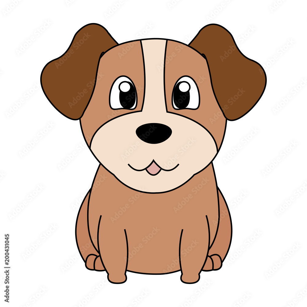 Fototapeta premium Abstract cute dog