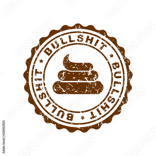 BullShit Stamp for documents. Official Boss Answer template for office.