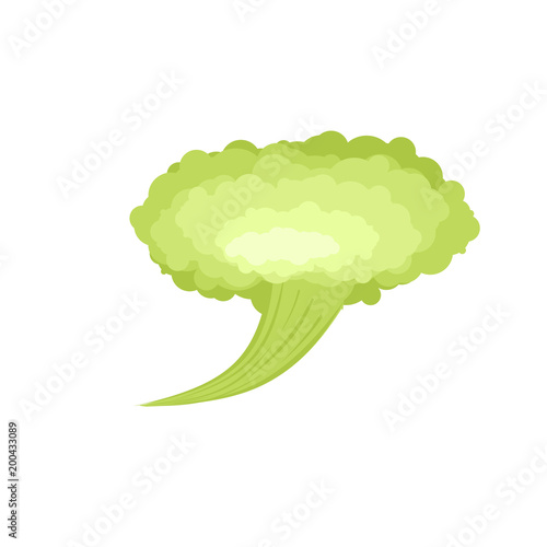 Fart. Green Cloud Stench. Bad smell. Vector illustration