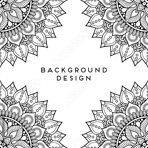 Vector mandala background