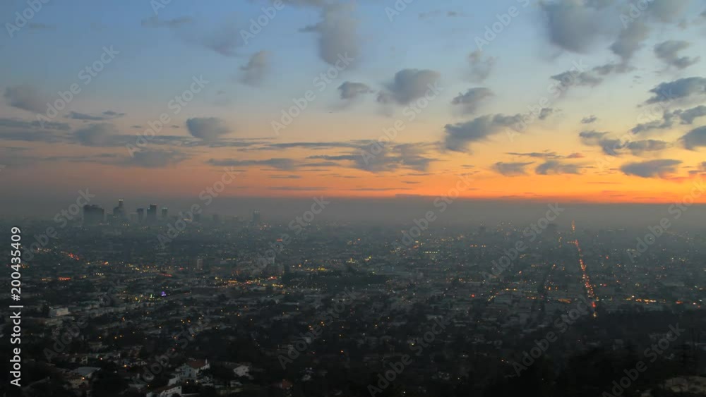 4K Los Angeles Sunrise Sunset Timelapse City Panorama 4K Los Angeles Sunrise Sunset Timelapse City Panorama