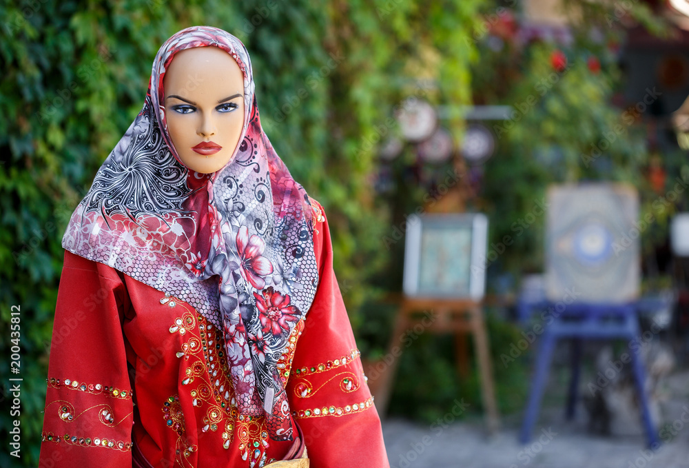 Turkish national clothes on a mannequin