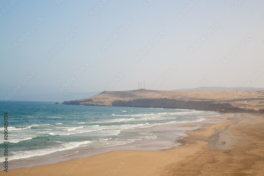 Atlantic ocean coastline in Morocco