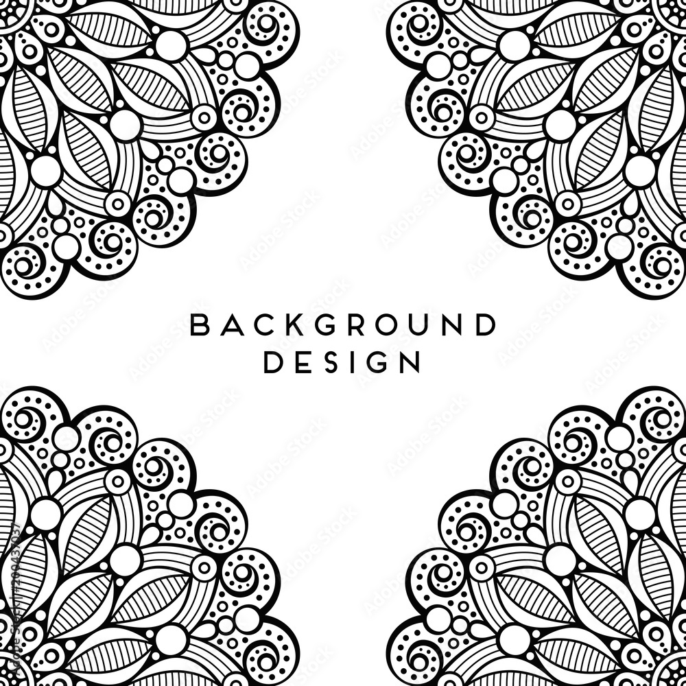 Vector mandala background Vector mandala background