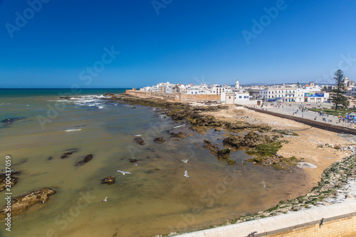 Wallpaper Mural Panoramic view of Essaouira old city and ocean, Morocco Torontodigital.ca