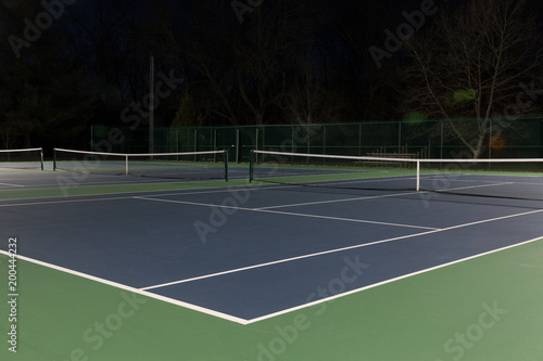 Tennis court at night © Danelle