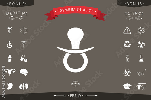  Baby pacifier icon