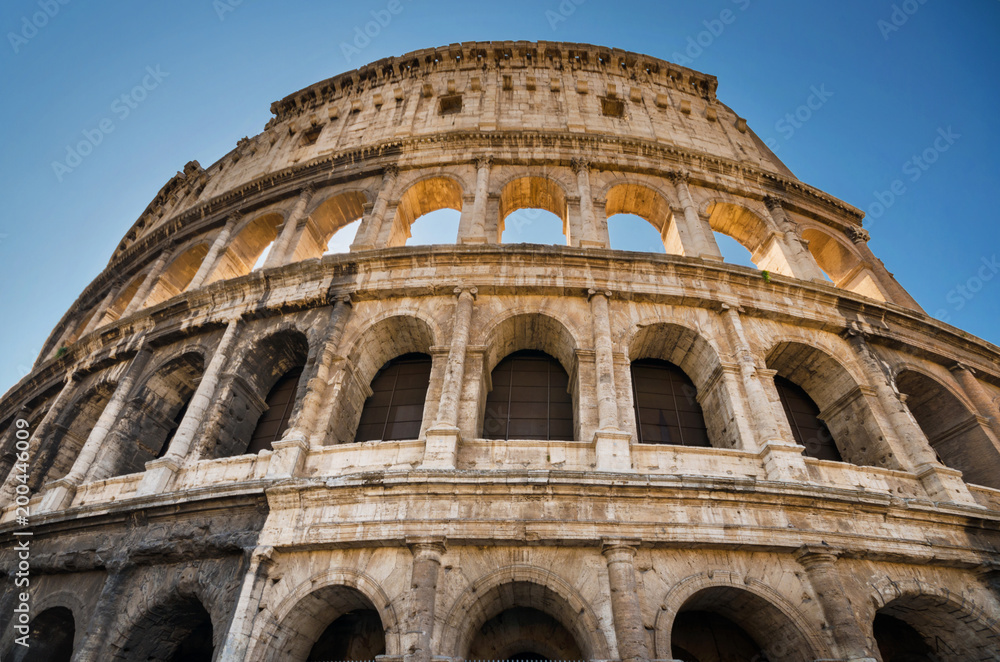 Famous landmark Roman colosseum