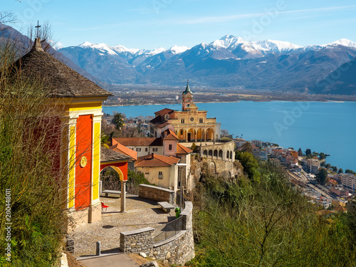 Madonna del Sasso bei Locarno, Lago Maggiore photo