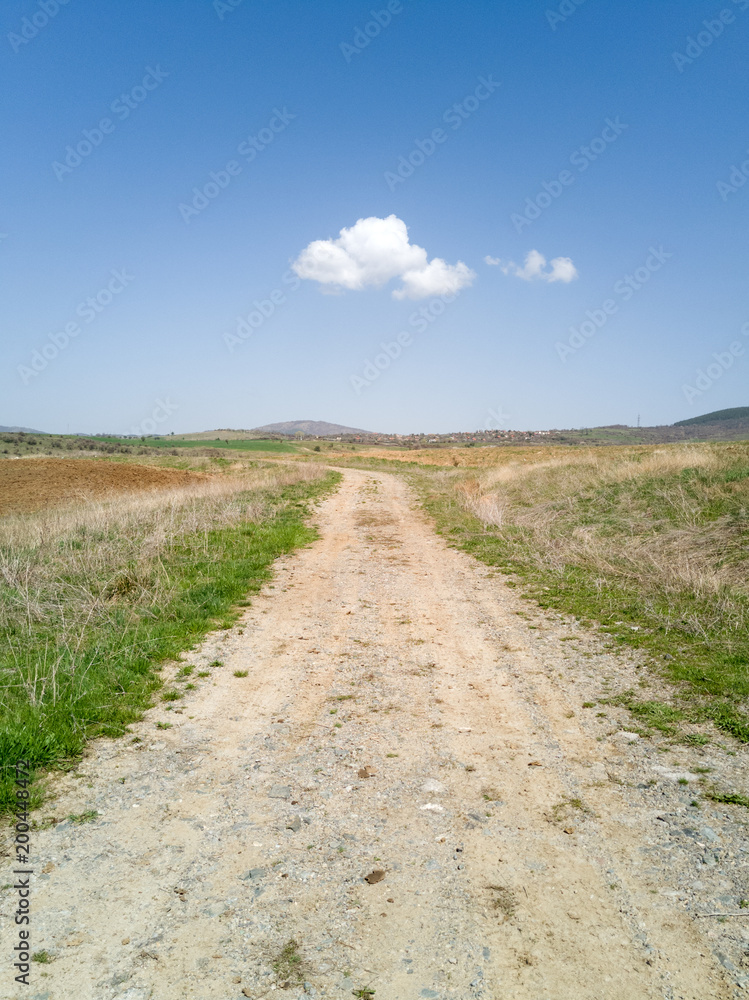 Country Road and Blue Sky