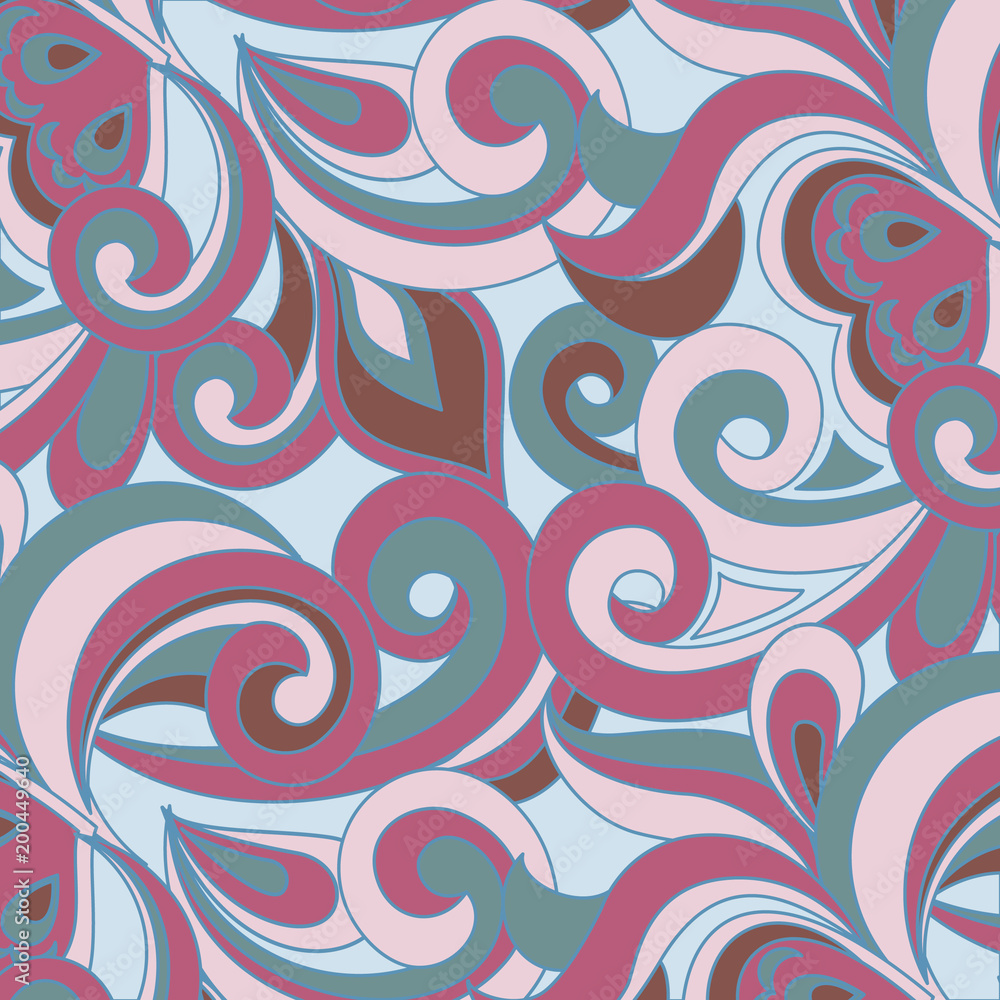 Fototapeta premium abstract seamless pattern, geometric ornament. Tribal ethnic background, graphic repeating texture.