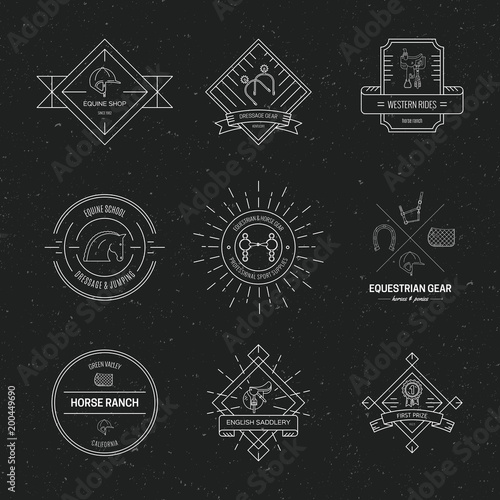 Equine Hipster Logo