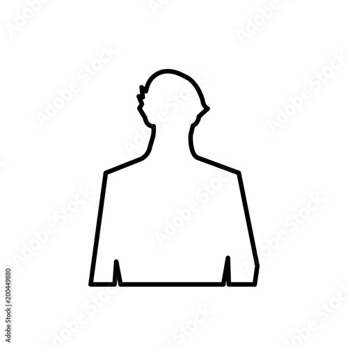 sherlock outline on white background