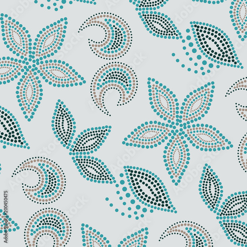 Seamless Paisley background. Elegant Hand Drawn pattern.