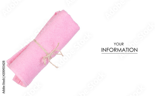 The pink towel roll pattern