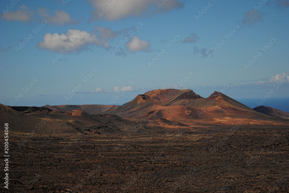 volcanic landscape of Timanfaya