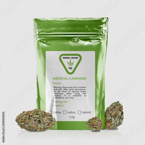 Medical Cannabis Product Package - Green