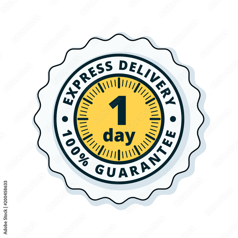 Fototapeta premium One Day Express Delivery illustration