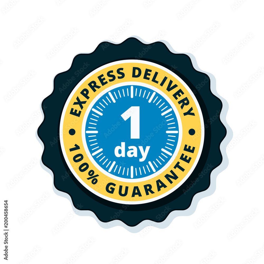 One Day Express Delivery illustration One Day Express Delivery illustration
