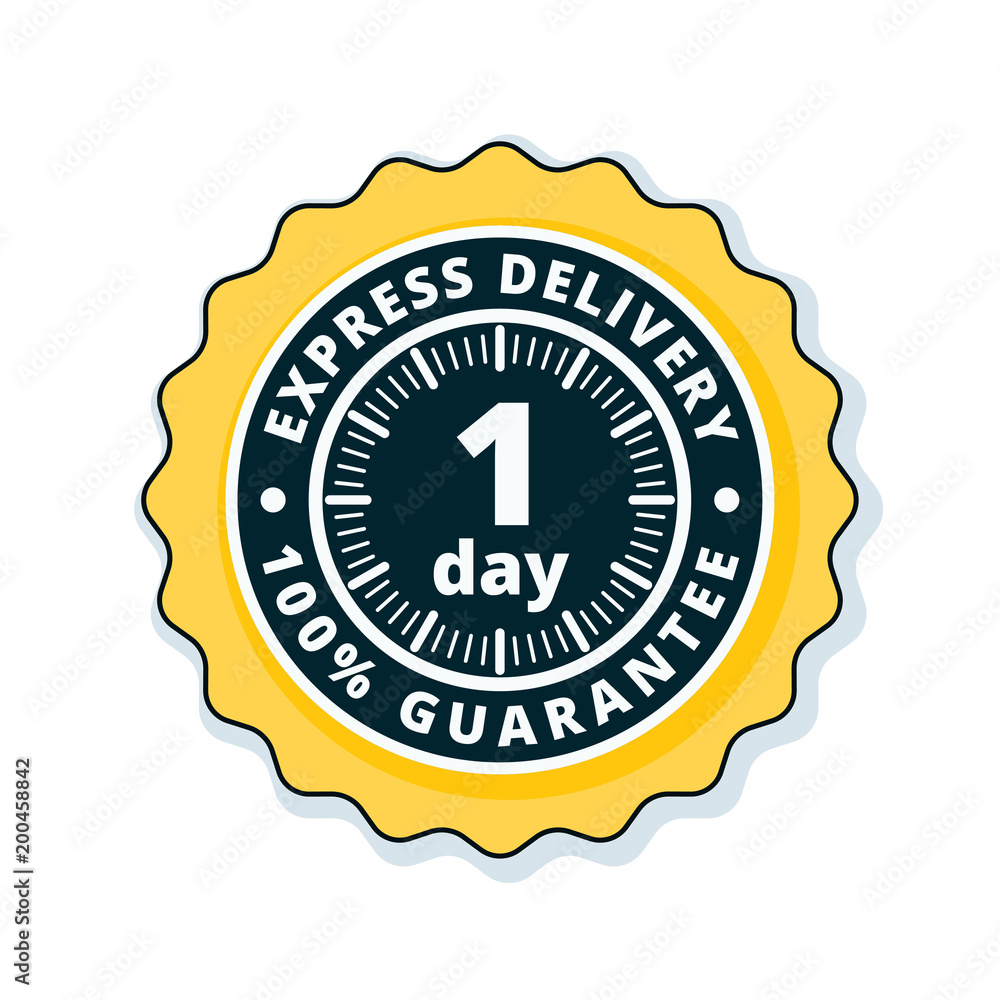 One Day Express Delivery illustration One Day Express Delivery illustration