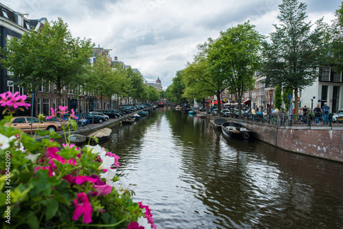Amsterdam canal scene