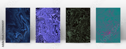 Abstract cover. Modern design template. Admirable suminagashi marble. Minimalistic hipster flyer design. Artistic trendy abstract cover. Vector illustration.
