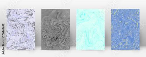 Abstract cover. Modern design template. Admirable suminagashi marble. Minimalistic hipster flyer design. Extraordinary trendy abstract cover. Vector illustration.
