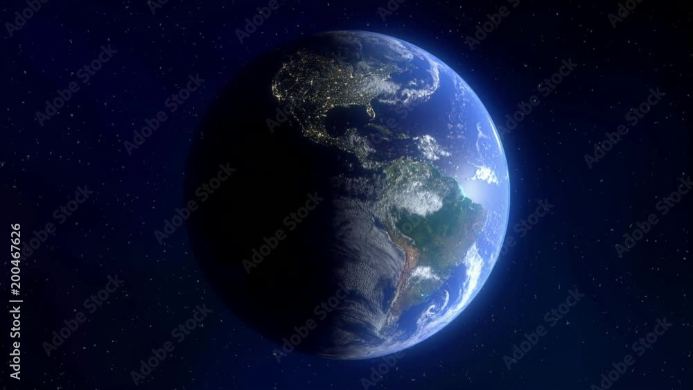 Moon rotating around the earth - day and night view of earth. 3D rendered, loop able, 4k UHD. Elements of this footage furnished by NASA. Moon rotating around the earth - day and night view of earth. 3D rendered, loop able, 4k UHD. Elements of this footage furnished by NASA.