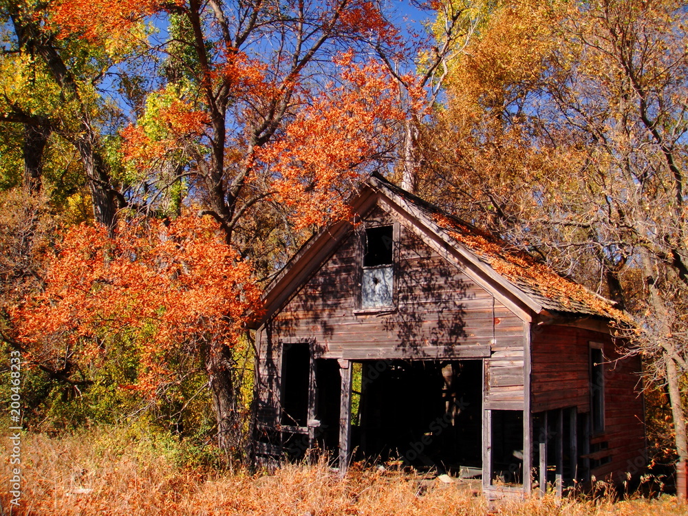 Obraz premium Garage in Fall
