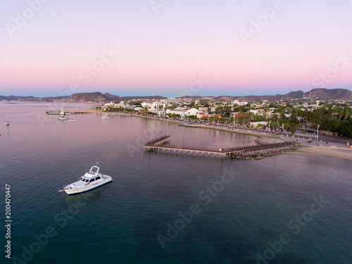 Aerial shots from La Paz bay, Baja California Sur, Mexico.