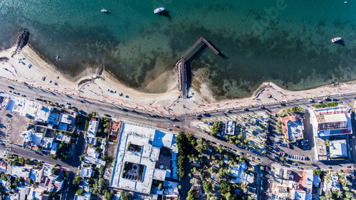 Aerial shots from La Paz bay, Baja California Sur, Mexico. photo