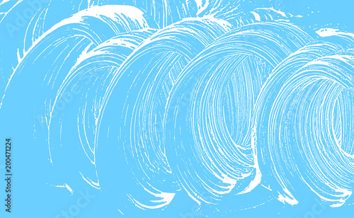Natural soap texture. Adorable light blue foam trace background. Artistic delicate soap suds. Cleanliness, cleanness, purity concept. Vector illustration.