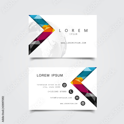 business card template design