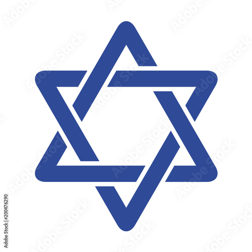 Star of David. Vector illustration.