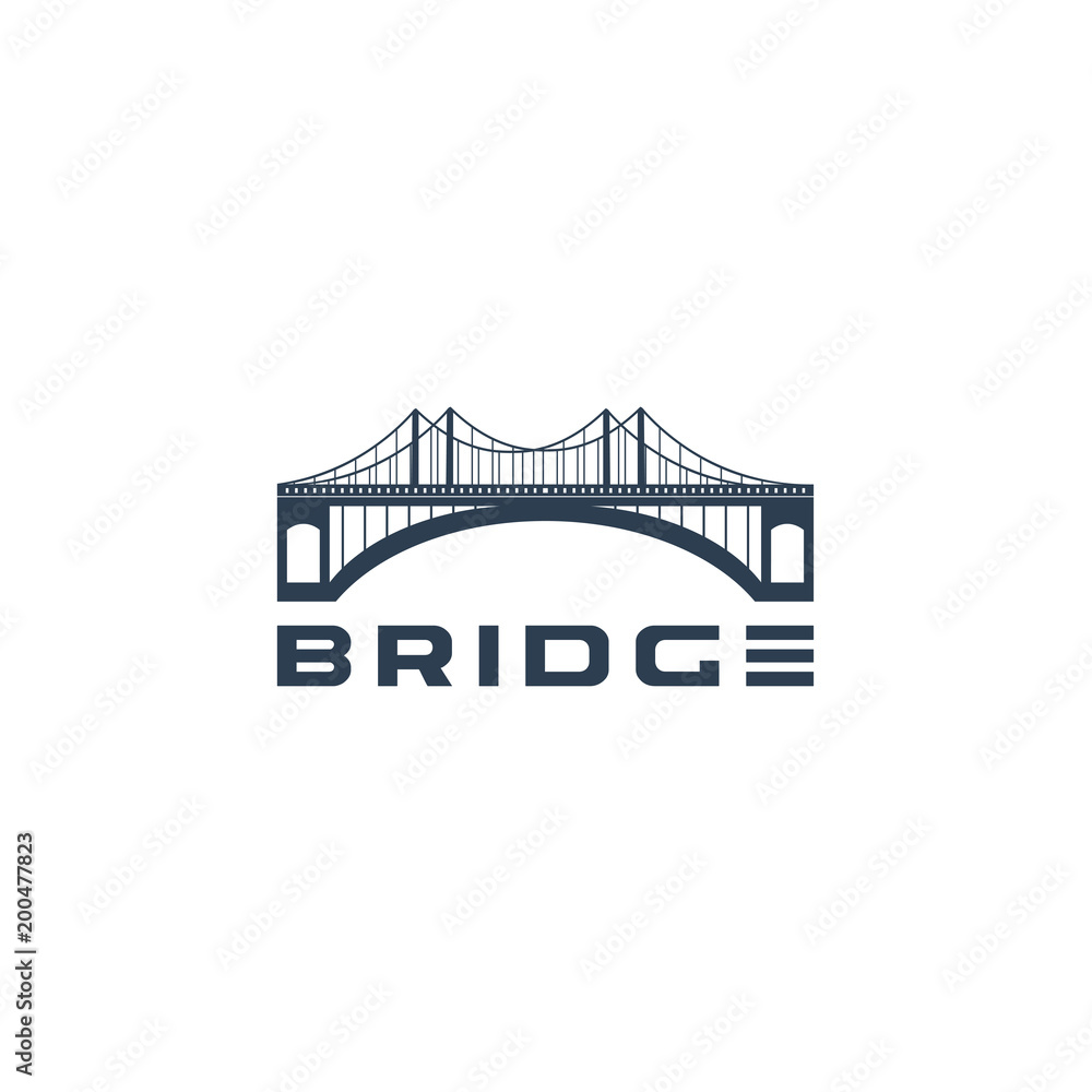 bridge logo template vector illustration