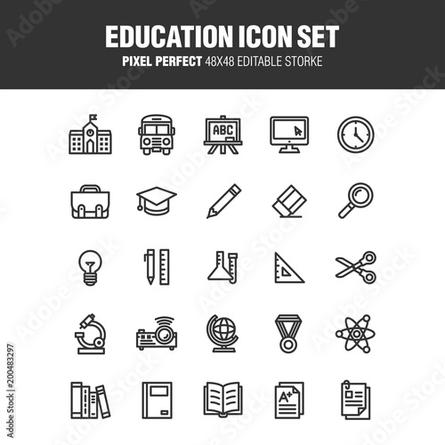 EDUCATION ICON SET