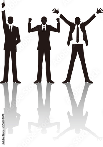 張り切るビジネスマン　