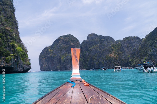 Krabi Thailand, beautiful view in the boat.