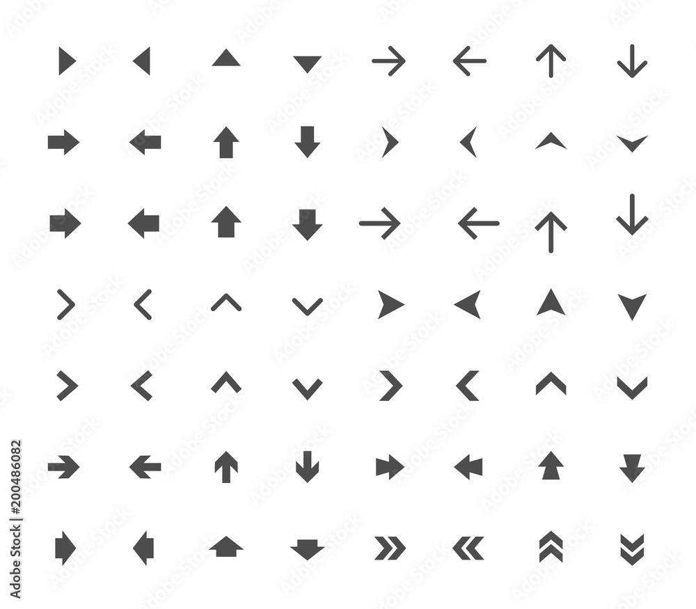 Arrow Icon vector Set, black arrows sign Arrow Icon vector Set, black arrows sign