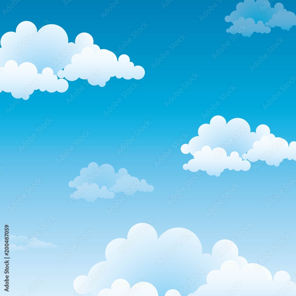 Blue sky with clouds background Blue sky with clouds background